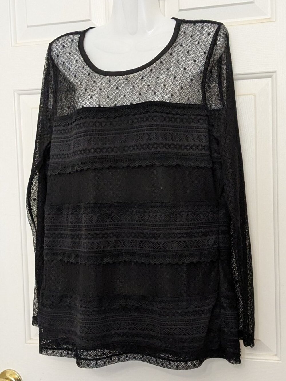 Michael Kors Women's Top Blouse  Size XL Black